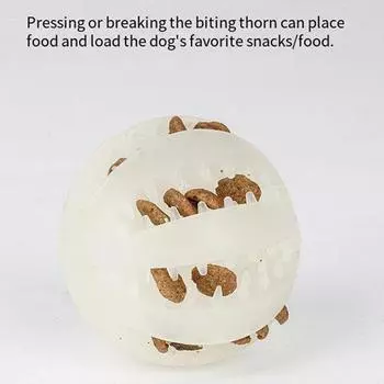 Креативные игрушки для собак, светящийся мяч для домашних животных, игрушки для чистки зубов, устойчивые к укусам, мячи для игрушек Slow Food, товары для животных