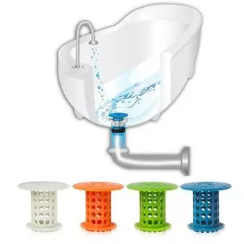 Креативные инструменты, слив для ванной комнаты, ванна, бассейн, антизасор, коллектор для очистки волос белый