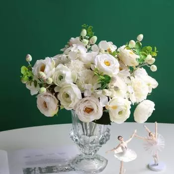 Креативные искусственные цветы с высокой имитацией домашнего декора без увядания розовый