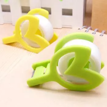 Креативные канцелярские принадлежности Green Buds Student Маленький держатель для скотча Офисный ручной мини-резак для скотча 84 x 60 x 27 mm зелёный