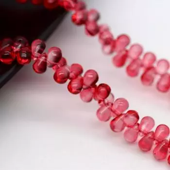 Креативные капли воды, 50 шт., 5x6 мм, изготовление ювелирных изделий, градиент цвета, ожерелье, браслет, материал ручной работы, кулон, сделай сам, для стеклянных бусин 6