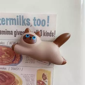 Креативные магниты на холодильник в виде кошек, милые мультяшные наклейки с бегущими кошками, кавайные животные, канцелярские товары, аксессуары для DIY, украшение, подарок