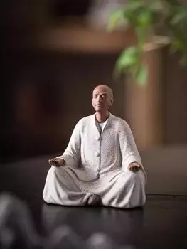 Креативные маленькие украшения для монахов, керамические скульптуры, дзен-студия, чайная комната, украшение столешницы для чайного столика, изделия ручной работы