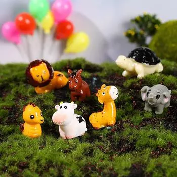 Креативные маленькие украшения львы слоны микроукрашения для домашнего садоводства настольный цветочный горшок ландшафтный декор аксессуары One Size