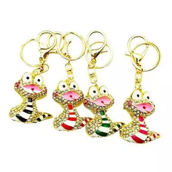 Креативные милые мультяшные бриллиантовые гвоздики капельное масло зодиак змея сплав животные сумки подвески аксессуары креативные подарки A4