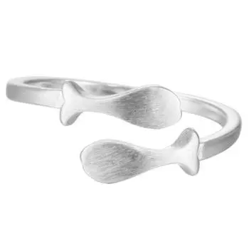 Креативные милые животные, модные ювелирные изделия из стерлингового серебра 925 пробы, ювелирные изделия с мелким рисунком, антиаллергенные кольца R041