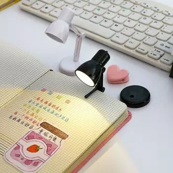 Креативные мини-книжные светильники для студенческого общежития, светодиодная лампа для чтения, закрепленная на книге белый