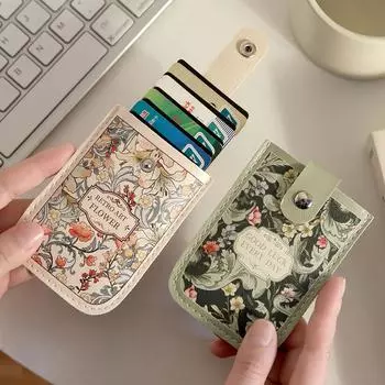 Креативные мини-кошельки с 5 отделениями для карт, блокирующие держатели для удостоверений личности, ламинированные, скрытый выдвижной чехол для визиток