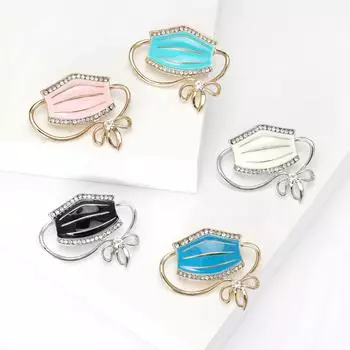 Креативные модные аксессуары, брошь в виде эмалевой маски, простые и универсальные аксессуары для одежды