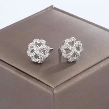 Креативные модные нежные серьги, блестящие, AAA, высококачественные, ювелирные изделия из бутика, для вечеринок, мероприятий, подарков на годовщину свадьбы белый