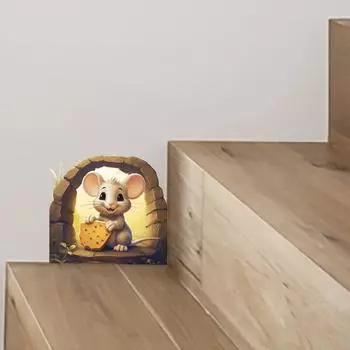 Креативные мультяшные настенные наклейки для лестницы и коридора, самоклеящиеся. PH-10350