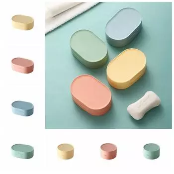 Креативные мыльницы, поднос, водонепроницаемый контейнер для мыла, портативная ванная комната, душевые гаджеты, бытовые 8x8x4.5cm