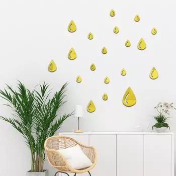 Креативные наклейки на стену в виде капли воды для зеркала, ванной комнаты, гостиной, плитки, водонепроницаемые самоклеящиеся украшения, скрывающие уродство