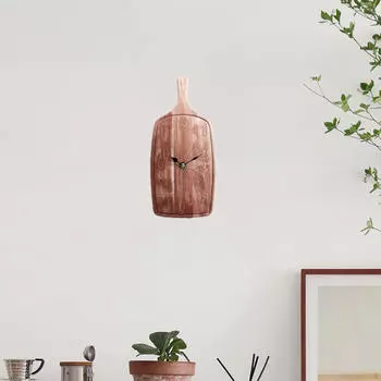 Креативные настенные часы, декоративные подвесные украшения, не тикающие, для спальни, магазин темно-коричневого