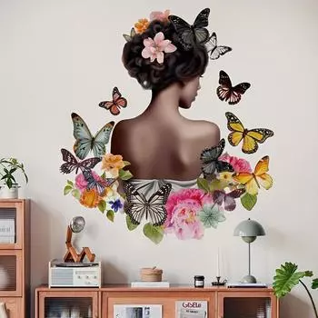 Креативные настенные наклейки для девочек, бабочки, цитаты, наклейки на стены для девочек, украшение для комнаты, спальни разноцветный