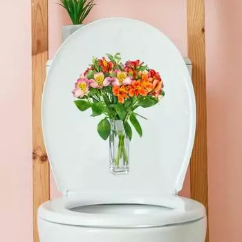 Креативные настенные наклейки с изображением цветов в горшках, водонепроницаемые самоклеящиеся наклейки из ПВХ, виниловые художественные украшения J