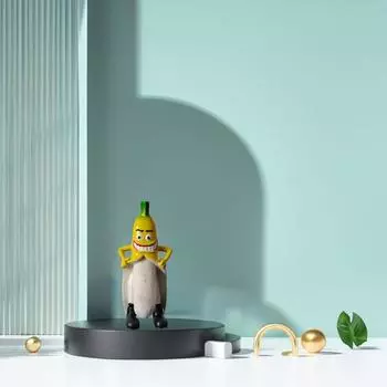 Креативные необычные фигурки бананов из смолы, необычные украшения для стола со злыми улыбками, украшения для гостиной и спальни жёлтый