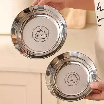 Креативные обеденные тарелки из нержавеющей стали для дома, послеобеденный чай, фрукты, закуски, вкусные блюда, салатная тарелка, изысканная столовая посуда