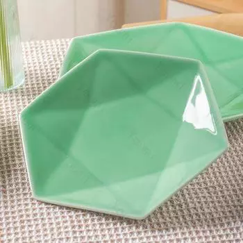 Креативные однотонные керамические тарелки в китайском стиле для десерта в ресторане, тарелка для морепродуктов, суши, уникальная бытовая посуда