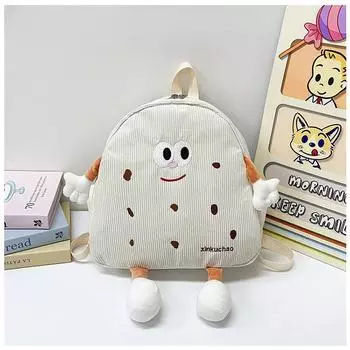 Креативные персонализированные печенья детский рюкзак женский бархатный простой рюкзак с клапаном детский сад большая вместимость школьный рюкзак белый