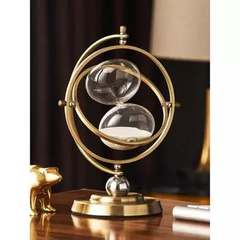 Креативные песочные часы, таймер, украшения, свет, роскошный книжный шкаф, настольная мебель, винный шкаф для гостиной, мягкие украшения