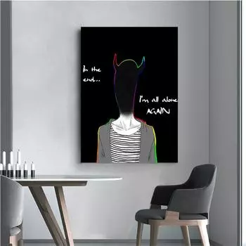 Креативные плакаты, странные аватары на стенах холста, гостиная, украшение дома в стиле поп-арт 21cm30cm NoFrame