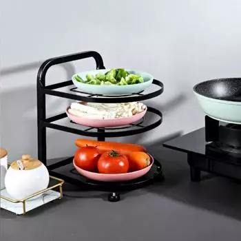 Креативные подставки для гарниров Hot Pot Стеллажи для домашней кухни Складной многослойный органайзер Аксессуары Инструмент для хранения тарелок