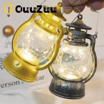 Креативные подсвечники, фонарь для стола, беспламенная керосиновая лампа в стиле ретро, настольный подсвечник, люстра, рождественский домашний декор With battery