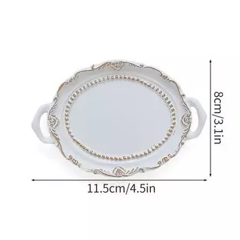 Креативные подсвечники из смолы Подставка для ювелирных изделий Серьги Ожерелья Подставка для хранения Поднос для чая Туалетный столик Декоративное блюдо