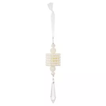 Креативные подвески в виде сосулек, рождественские подвески с имитацией жемчуга, хрустальные подвески в европейском стиле для создания атмосферы домашнего декора One Size