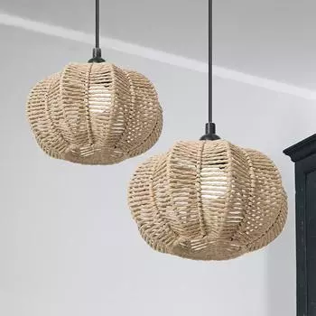 Креативные подвесные светильники в деревенском стиле, украшение для дома, абажур в виде тыквы S