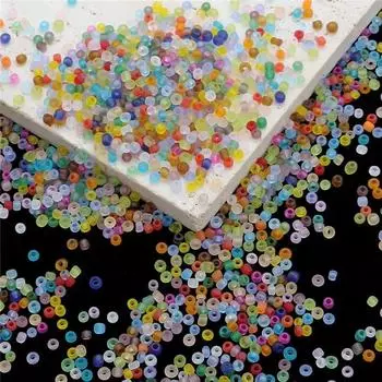 Креативные популярные ремесленные ювелирные изделия, размер 3 мм, бисер, 700 шт./пакет, высокое качество, прозрачный для шитья своими руками, стекло, круглая форма, прокладка фиолетовый