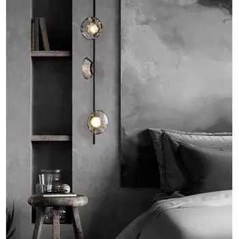 Креативные прозрачные стеклянные светодиодные люстры из золотого металла для ресторана, гостиной, кухни, бара, столовой, светильники