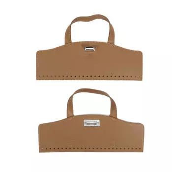 Креативные ремни для кожаной сумки ручной работы с отверстиями, поворотный замок, набор для вязания крючком для сумки своими руками, кошелек One Size хаки