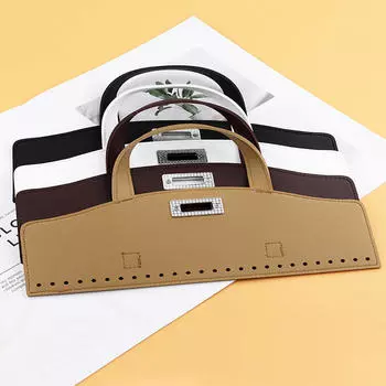 Креативные ремни для кожаной сумки ручной работы с отверстиями, поворотный замок, набор для вязания крючком для сумки своими руками, кошелек One Size хаки