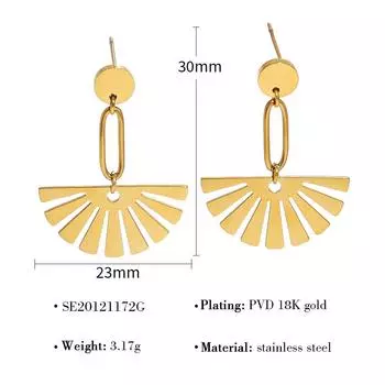 Креативные серьги-пуссеты из нержавеющей стали для женщин, французские серьги-пуссеты из титановой стали