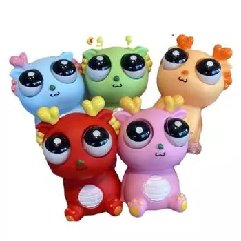 Креативные сногсшибательные взрывы дракона, динозавры, год Лунга, декомпрессионные игрушки, щепотка, музыка, сжатие, взгляд, забавное вентиляционное отверстие, забавное.