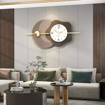 Креативные современные настенные часы для гостиной, дома, мода 2022 года, новые итальянские простые настенные часы для ресторана 80X40CM