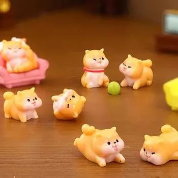 Креативные статуи щенков Яркое литье своими руками C