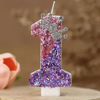 Креативные свечи-цифры на день рождения, свечи для торта на день рождения, декор на день рождения, свадьбу, годовщину, декор торта в виде короны