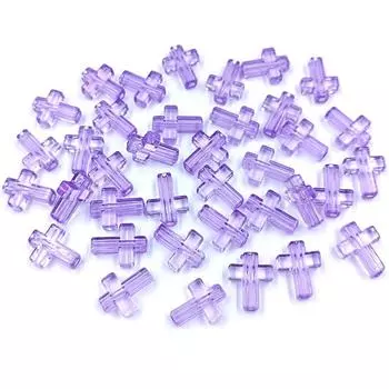 Креативные свободные бусины-разделители, 20 шт./упак., аксессуары, ювелирные изделия, акриловые бусины-крестики 13*16 мм, прозрачные, новые для изготовления своими руками розовый