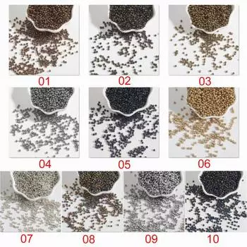 Креативные свободные бусины ручной работы, одежда, 1 упаковка, акрил, металлический цвет, 2/3/4 мм, ювелирные изделия «сделай сам», аксессуары, декор 3mm/10