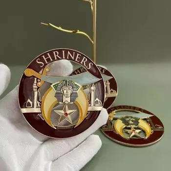 Креативные святыни Универсальная автомобильная эмблема Масонство Автомобильные значки Металлическая индивидуальность Трехмерный кузов автомобиля Универсальный логотип Украшения 1pcs