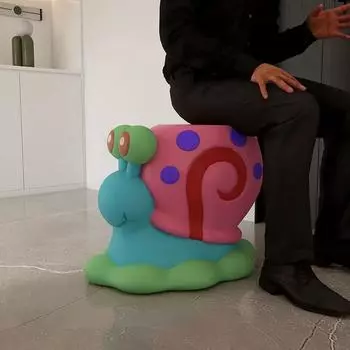 Креативные табуреты для смены обуви Snails, стул для ресторана, приставной столик для прихожей, декор для входа, подставка для ног, пуфик, роскошный светильник