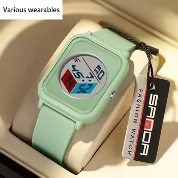 Креативные трехмерные часы с циферблатом для студентов мужского и женского пола, электронные часы для улицы, водонепроницаемые, многофункциональные электронные часы с будильником