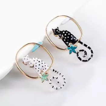 Креативные украшения, универсальная персонализированная брошь ручной работы в виде капельного кота, корсаж белый