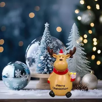 Креативные украшения в виде лосей, рождественские украшения, создают праздничную атмосферу, рождественские подарки темные хаки