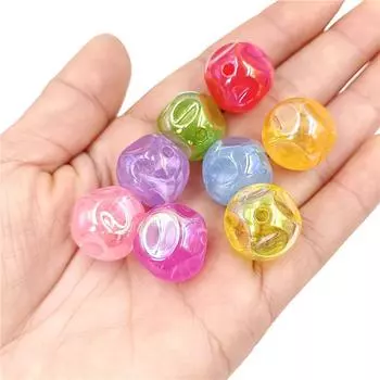 Креативные ювелирные материалы, модные круглые УФ-бусины для серег, браслетов, аксессуары ручной работы «сделай сам», креативные 5 шт., изготовление ожерелья в форме фантомного цвета красный