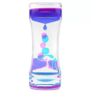 Креативные жидкие песочные часы Привлекательные Легкие Декоративные розовый