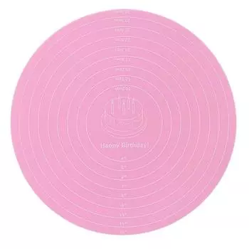 Креативный 12-дюймовый силиконовый материал с эмалированной поверхностью, персонализированный настольный коврик One Size розовый